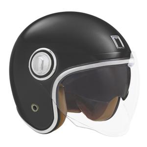 Casque moto ouvert NOX PREMIUM Heritage noir mat