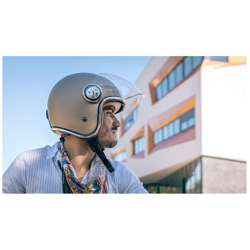 Casque moto ouvert NOX PREMIUM Heritage noir mat