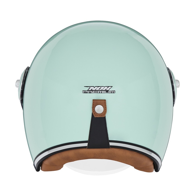 Casque de moto ouvert NOX PREMIUM Heritage vert pastel