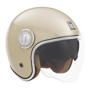Casque moto ouvert NOX PREMIUM Heritage crème blanc