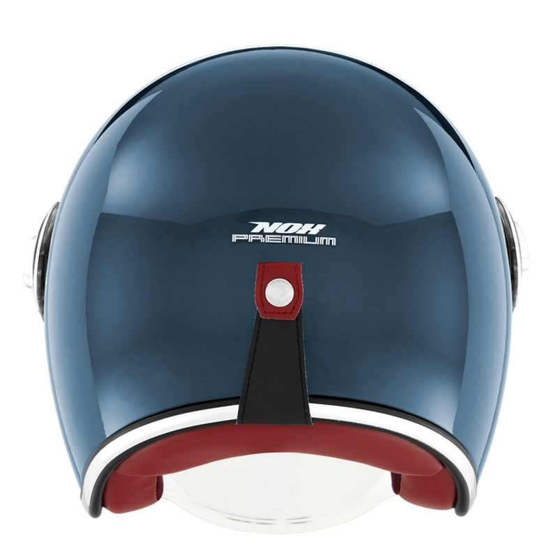 Casque moto ouvert NOX PREMIUM Heritage bleu pétrole
