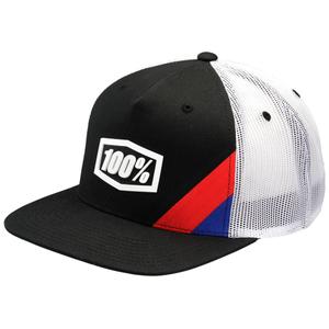 Casquette 100% Cornerstone Trucker noir et blanc