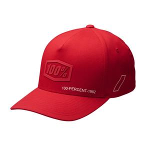 Casquette 100% Shadow Flexfit rouge