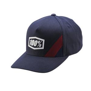 Casquette 100% Cornestone Snapback bleu-gris