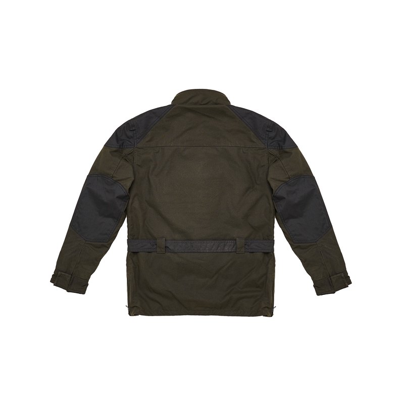 Blouson moto Fuel Bunker vert-noir