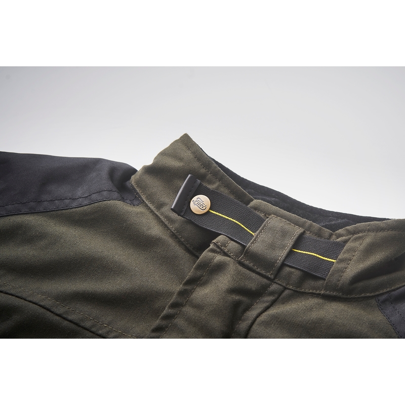 Blouson moto Fuel Bunker vert-noir