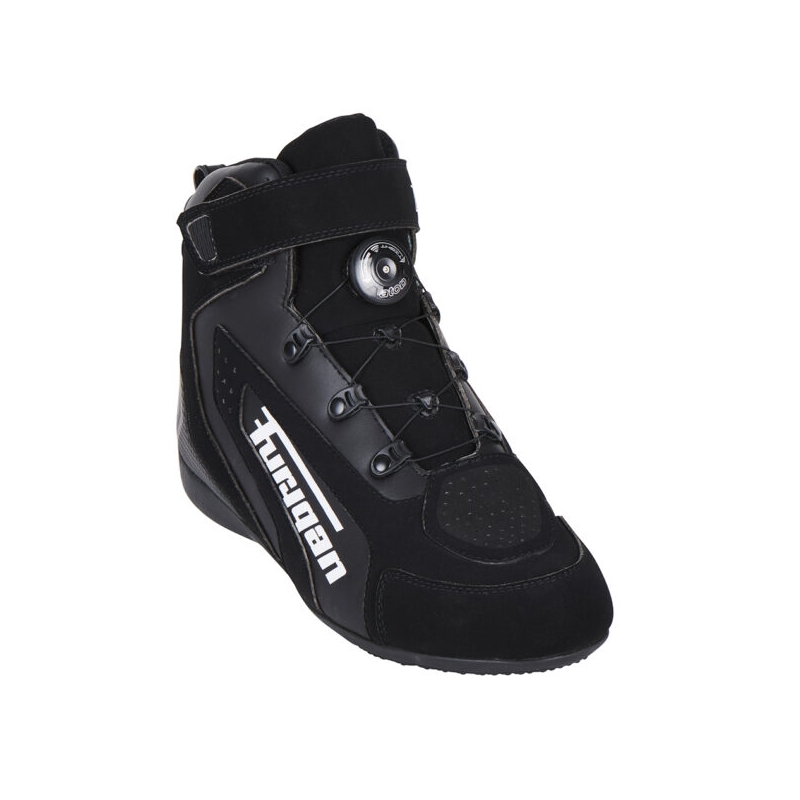 Bottes de moto Furygan V4 Easy D3O noires et blanches
