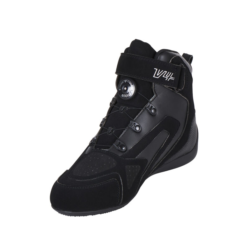 Bottes de moto Furygan V4 Easy D3O noires et blanches