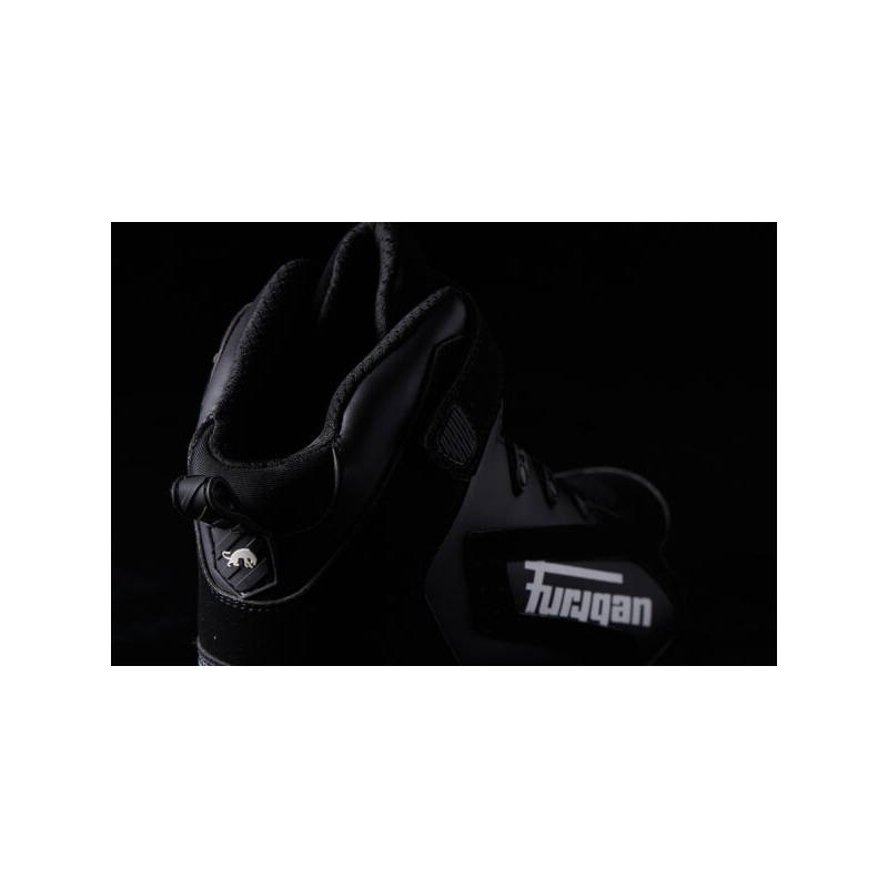 Bottes de moto Furygan V4 Easy D3O noires et blanches