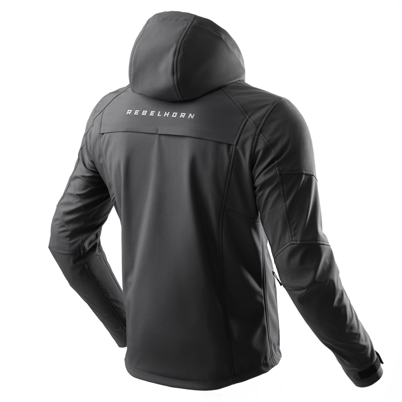 Veste moto Softshell Rebelhorn Slash Noir