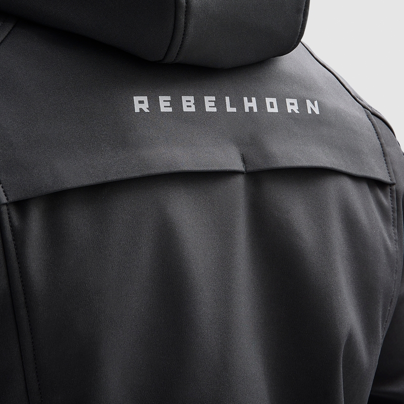 Veste moto Softshell Rebelhorn Slash Noir