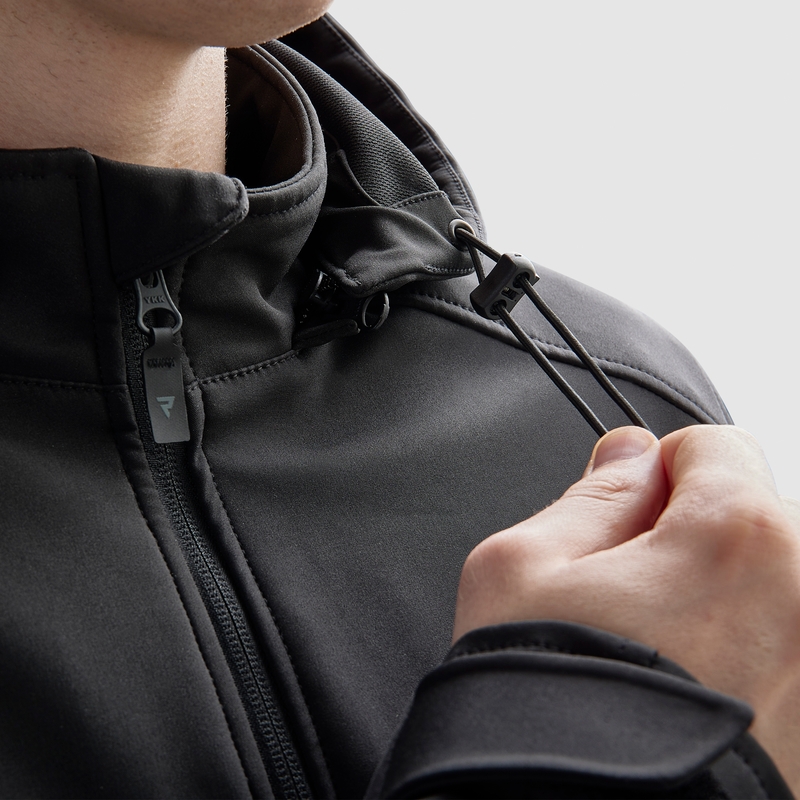 Veste moto Softshell Rebelhorn Slash Noir