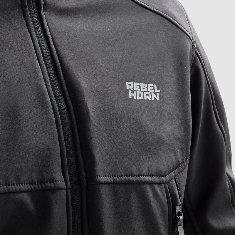Veste moto Softshell Rebelhorn Slash Noir
