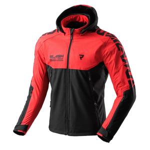 Veste moto Softshell Rebelhorn Slash Noir et Rouge