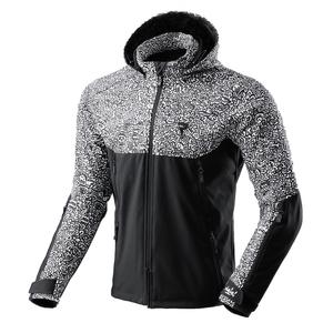 Veste moto Softshell Rebelhorn Slash Noriaki noir et blanc