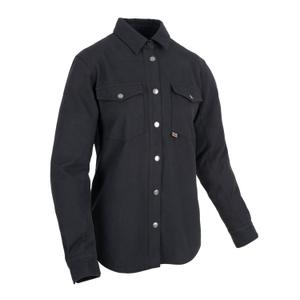 Chemise moto femme Oxford Kickback 2.0 Noir