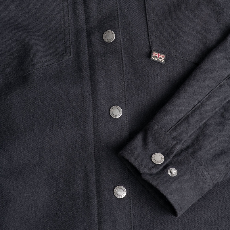 Chemise moto femme Oxford Kickback 2.0 Noir