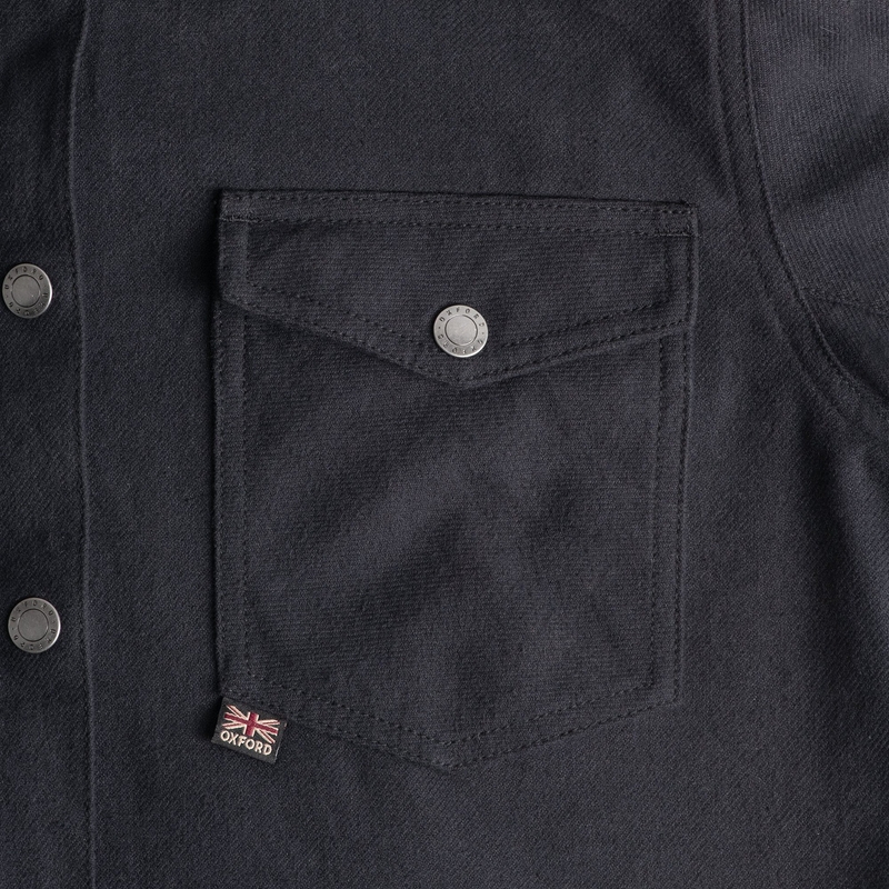 Chemise moto femme Oxford Kickback 2.0 Noir