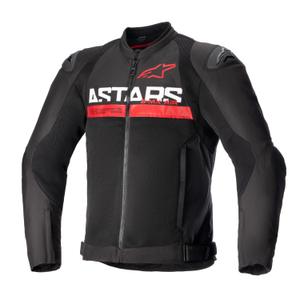 Veste moto Alpinestars SMX Air noir-rouge fluo