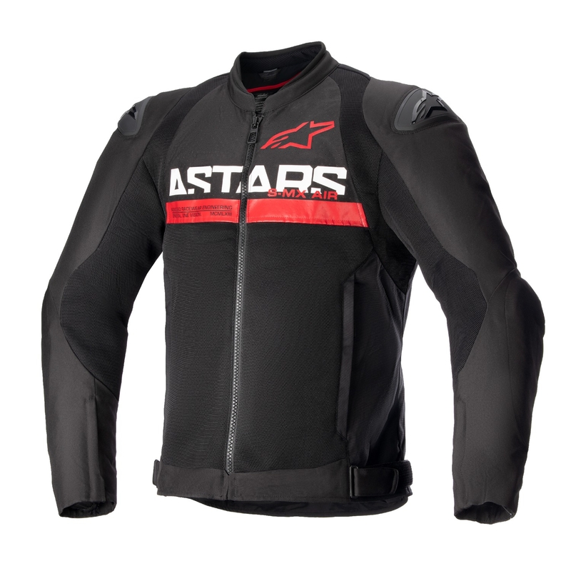 Veste moto Alpinestars SMX Air noir-rouge fluo
