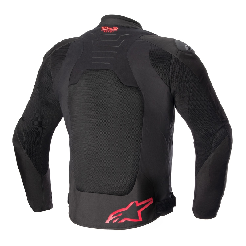 Veste moto Alpinestars SMX Air noir-rouge fluo