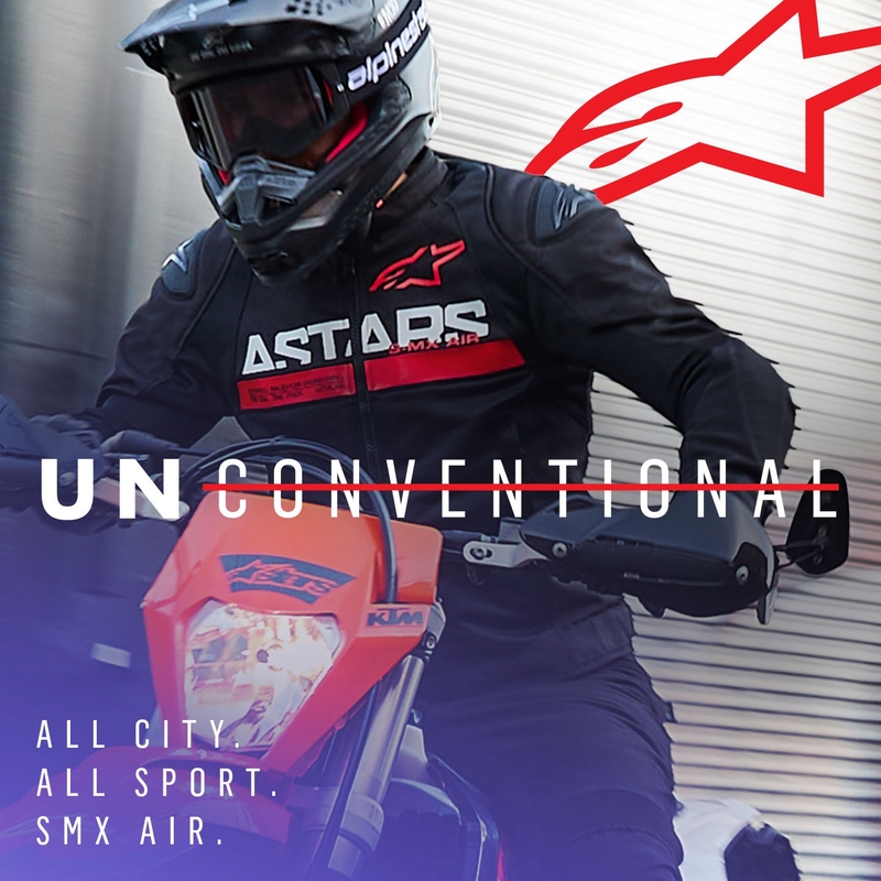 Veste moto Alpinestars SMX Air noir-rouge fluo