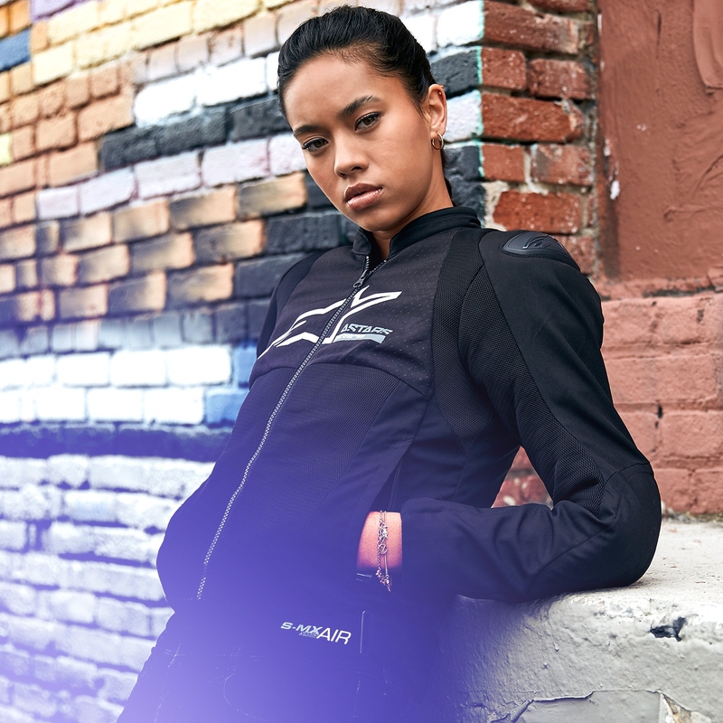 Veste moto femme Alpinestars Stella SMX Air Noir