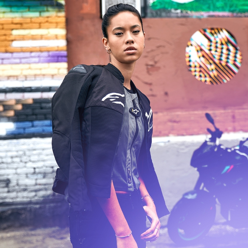 Veste moto femme Alpinestars Stella SMX Air Noir