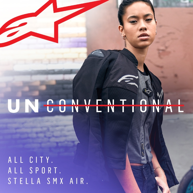 Veste moto femme Alpinestars Stella SMX Air Noir