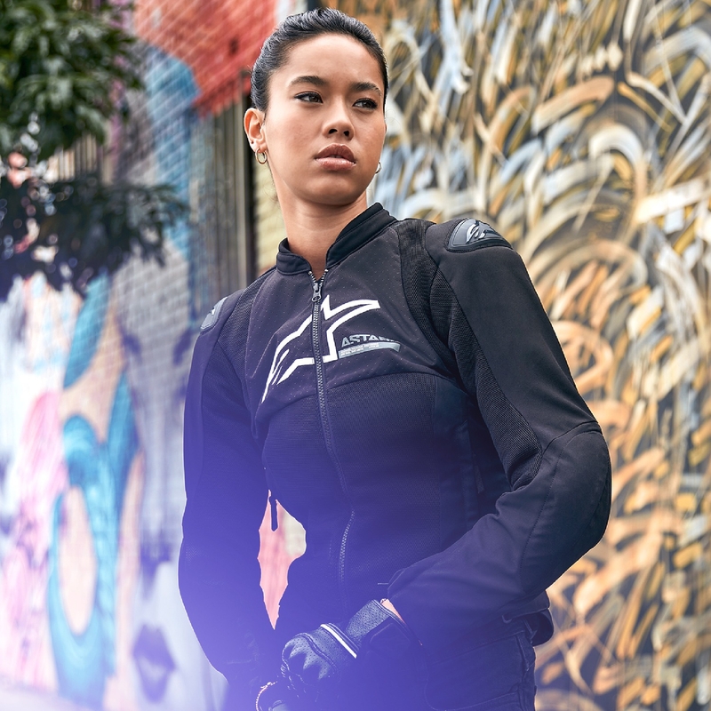 Veste moto femme Alpinestars Stella SMX Air Noir