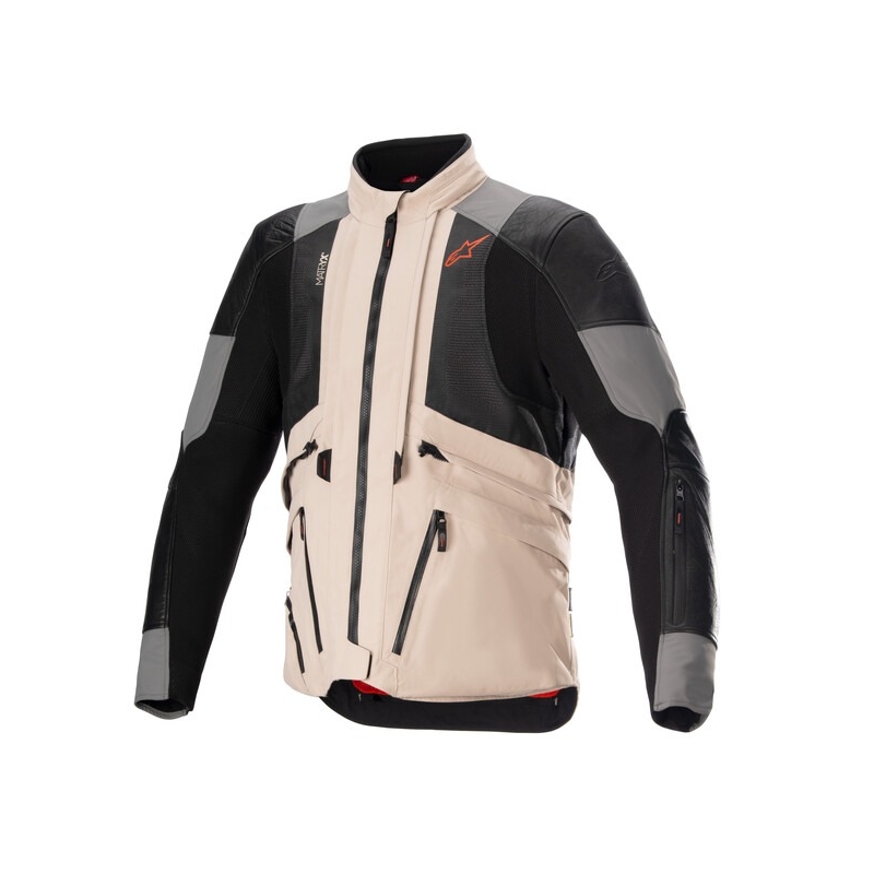 Veste moto Alpinestars AMT-10R Drystar XF sable-noir-rose