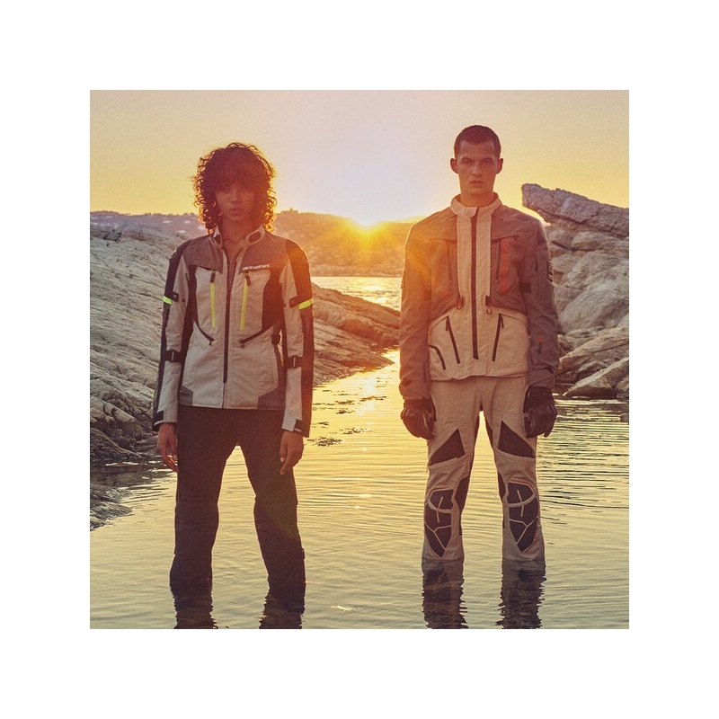 Veste moto Alpinestars AMT-10R Drystar XF sable-noir-rose