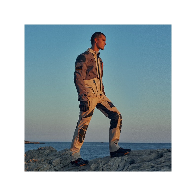 Veste moto Alpinestars AMT-10R Drystar XF sable-noir-rose