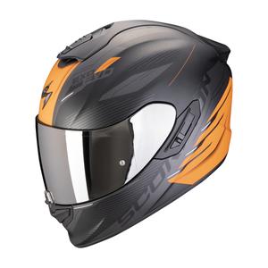Casque moto intégral Scorpion EXO-1400 EVO II AIR LUMA noir-orange mat