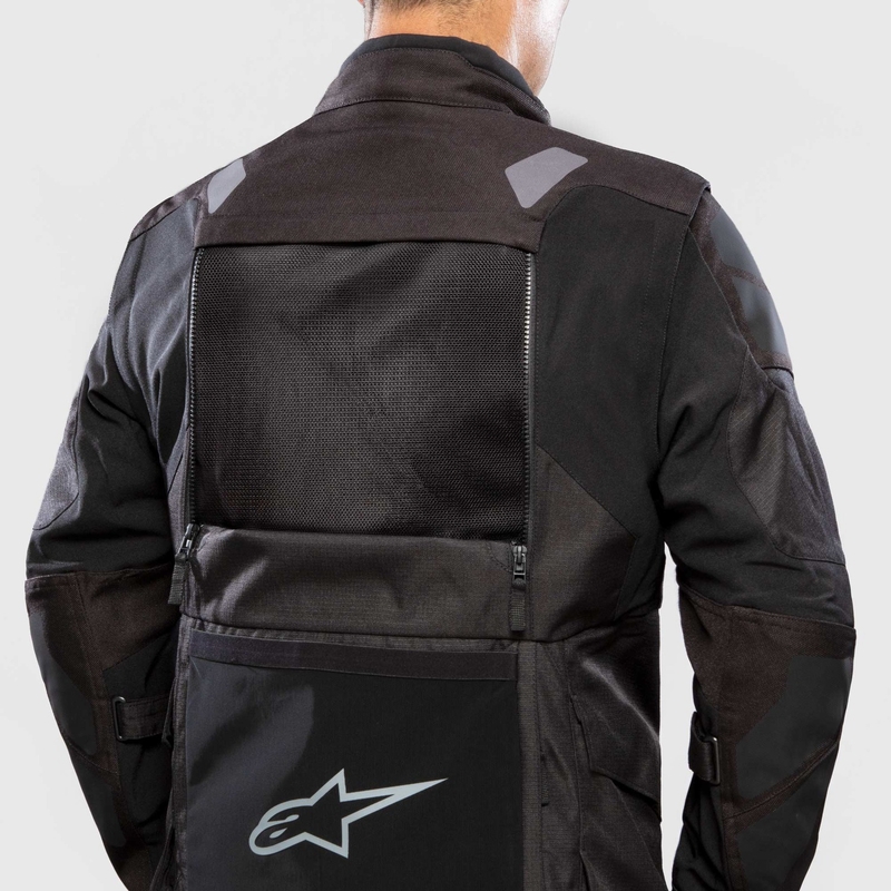Veste moto Alpinestars Halo Drystar gris clair-gris foncé-noir-rouge fluo