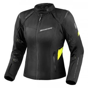 Veste de moto Shima Rush 2.0 noir-jaune fluo pour femme