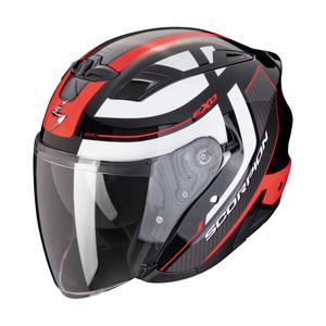 Casque moto ouvert SCORPION EXO-230 PUL noir-rouge