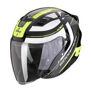 Casque moto ouvert SCORPION EXO-230 PUL noir-jaune fluo