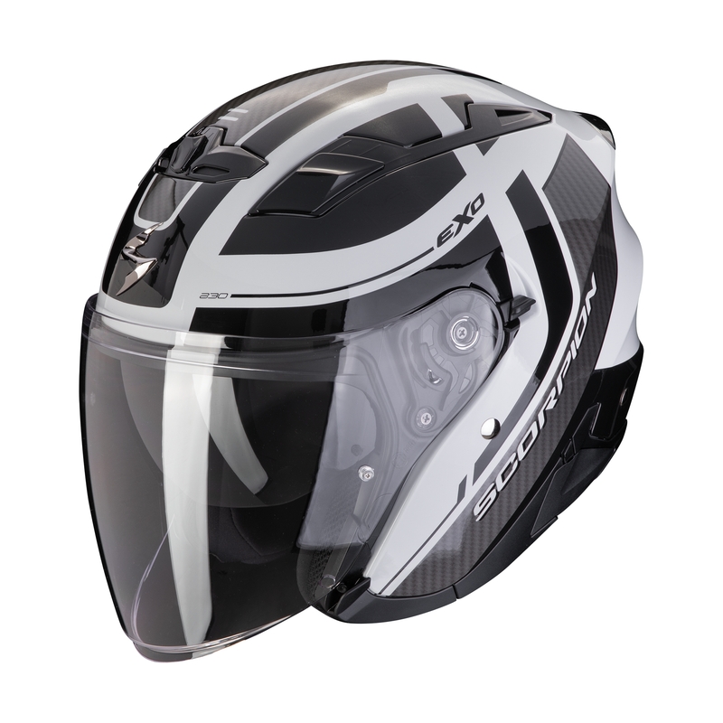 Casque moto ouvert SCORPION EXO-230 PUL gris-noir soldes