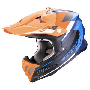 Casque de motocross Scorpion VX-22 Air BETA bleu-orange mat
