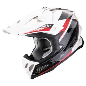 Casque de motocross Scorpion VX-22 Air BETA noir-blanc-sable