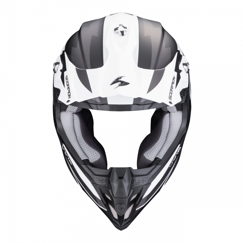 Casque de motocross Scorpion VX-16 EVO AIR Slanter noir mat-gris soldes