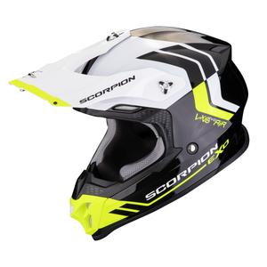 Casque de motocross Scorpion VX-16 EVO AIR Fusion noir-jaune fluo