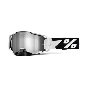Lunettes de motocross 100% - USA ARMEGA Renen plexi argenté