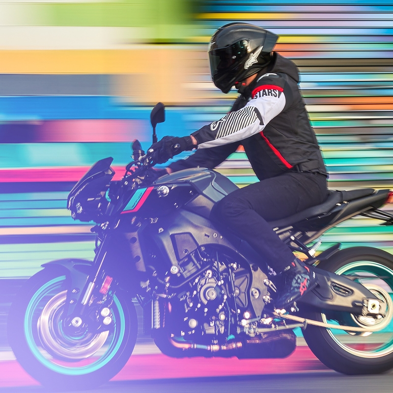 Veste moto Alpinestars Zaca Air Waterproof noir-blanc-rouge fluo