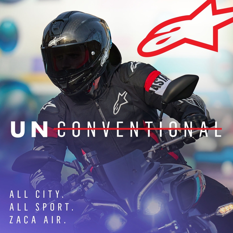 Veste moto Alpinestars Zaca Air Waterproof noir-blanc-rouge fluo