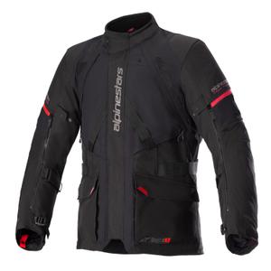 Veste moto Alpinestars Monteira Drystar XF noir et rouge
