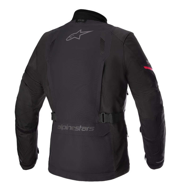 Veste moto Alpinestars Monteira Drystar XF noir et rouge