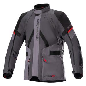 Veste moto Alpinestars Monteira Drystar XF gris foncé-noir-rouge