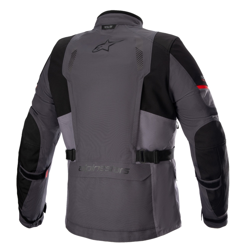 Veste moto Alpinestars Monteira Drystar XF gris foncé-noir-rouge